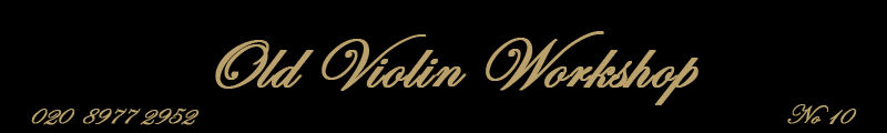 Old Violin Workshop website masthead 